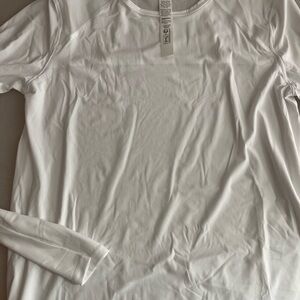 Lululemon Athletica White Long Sleeve Tee